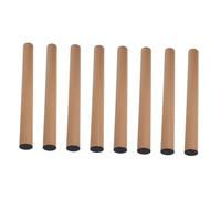 FIXOSHEE 8pcs Kraft Paper Shipping Tubes with Plastic End Caps Poster Tubes for Mailing and Storing Posters Paper Artwork Durable Impact Resistant