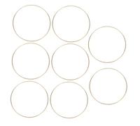 FIXOSHEE 8pcs Metal Floral Hoop Rings for DIY Dreamcatchers and Wreaths Iron Wreath Frames for Macrame Wall Hanging Decoration Easy to Install Craft Circles