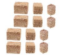 FIXOSHEE 8pcs Miniature Hay Bales Wood Material Rustic Farm Decorations Mini Haystacks for Dollhouse Halloween Party Centerpieces Straw Bale Models for Miniature Displays