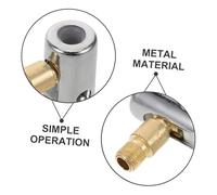 FIXOSHEE 8pcs Quick-connect Air Pump Hose Adapter Portable Copper Alloy Tire Inflator Nozzle for Car and Truck Inflation Leak-resistant Design Compact for Emergency Tire Pressure