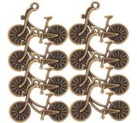 FIXOSHEE 8Pcs Retro Bicycle Charms Metal Hanging Pendants for Jewelry Making Crafting Accessories DIY Decorations Women and Friends