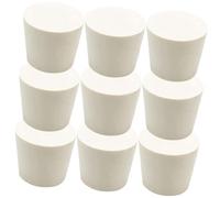 FIXOSHEE 9Pcs Fermented Rubber Stoppers Household Jug Sealing Plugs Heat Resistant Acid Alkali Convenient Replacement for Wine Bottles and Test Tubes