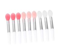 FIXOSHEE 9pcs Silicone Lipstick Applicator Brushes Portable Lip Mask Makeup Tools Soft Brush Heads Travel-friendly Cosmetic Kit for Precise Lip Color and Smooth Lines