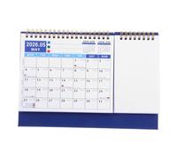 FIXOSHEE Academic Year Planner Calendar with Spiral Wire Binding Thick Paper Monthly Scheduler for Home and Office Novelty Desk Calendar for Detailed Daily Planning and Language Learning