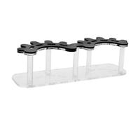 FIXOSHEE Acrylic Tweezer Holder Lash Tech Display Stand with Stable Base Transparent Eyelash Extension Organizer for Professional Salon and Personal Use