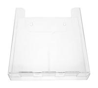 FIXOSHEE Acrylic Wall File Pocket Single Pocket Clear Document Organizer Scratch-resistant Home Office School Mail Holder with Magnetic Mount for Paper Storage