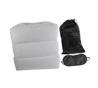 FIXOSHEE Adjustable Airplane Pillow Inflatable Footrest Travel Footrest Cushion PVC Height Settings