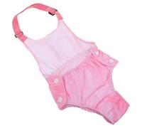 FIXOSHEE Adjustable Female Dog Diapers for Heat Reusable Washable Physiological Pants with Moisture Barrier Soft Breathable Secure Fit Sanitary Nappies for Female Dogs in Season