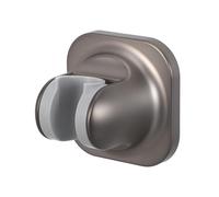 FIXOSHEE Adjustable Handheld Shower Head Holder Wall Mount Adhesive Bracket in Gunmetal Grey for Bathroom Shower Head Support and Wand Holder Without Drilling