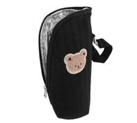 FIXOSHEE Aluminum Foil Thermal Bottle Insulation Bag with Wide Opening and Moisture Shield Portable Cooler Pouch for Milk Warm Cool Cotton Material Zipper Tote for Outdoor and Home Use