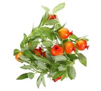 FIXOSHEE Artificial Cherry Leaf Vine Rattan Simulation Rattan Adornment for Home Wedding Party Decoration Faux Pomegranate Leaf Garland for Indoor Natural Style Ambiance