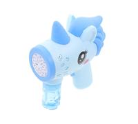 FIXOSHEE Automatic Unicorn Bubble Maker Handheld Bubble Machine Lightweight Portable Blue for Birthday Party Bathing Fun Outdoor Use