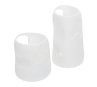 FIXOSHEE Baby Bottle Covers Nursing Bottle Protectors White 150ml 270ml Anti-Drop Silicone Sleeve Set for Infant Feeding Accessories 2pcs