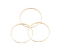 FIXOSHEE Bamboo Rings Hoops Smooth Natural Material Macrame Rings for DIY Dreamcatcher Craft Making