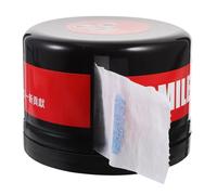 FIXOSHEE Barber Neck Strip Dispenser Box with Black Plastic Case and White Neck Paper Roll for Professional Haircutting and Styling