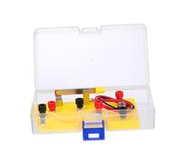 FIXOSHEE Basic Circuit Learning Kit Yellow Series and Parallel Circuit Educational Physics Experiment Set for Students Beginners Teaching Manual Skill Development