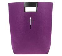 FIXOSHEE Bible Storage Bag Bible Bag for Covers The Church Purple Felt