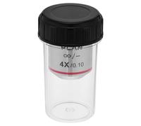 FIXOSHEE Biological Microscope Objective Lens 4X High-Resolution Optical Microscope Replacement Lens for Biological Microscopy and Laboratory Use