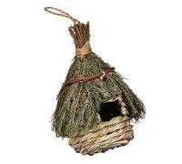 FIXOSHEE Bird Nest Decoration Rustic Seagrass Nest Garden Ornament Bird House for outside Hanging