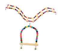 FIXOSHEE Bird Swing and Ladder for Parakeets Bird Perch Accessories for Caged for Parrots and Budgies to Climb and Play