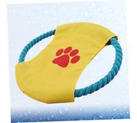 FIXOSHEE Bite-resistant Soft Flying Disc for Dogs Lightweight Pet Training Throwing Disc for Golden Retriever Samoyed Puppies Indoor Outdoor Play Random Color Random Color
