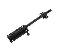 FIXOSHEE Black Stainless Steel Garage Door Drop Bolt Latch Heavy-Duty Sliding Security Lock for Gates Bedrooms Barns Easy Install Anti-Deformation Door Bolt Lock