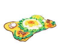 FIXOSHEE Bone Shaped Dog Sniffing Pad Slow Feeding Foraging Mat Interactive Puppy Training with Easy Clean Lint Surface Diverts Attention to Reduce Destructive Behavior for Dogs