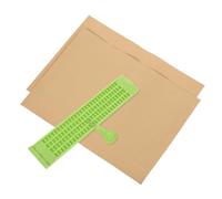 FIXOSHEE Braille Board Raised Dot Teaching Low Vision Products Writing Board for Blinds Stylus for Stylus Pen Blind Writing Pad Light Green Plastic