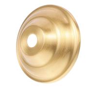 FIXOSHEE Brass Lamp Finial Base for Pendant Light Fixture Flat Cup Design with Second Level Support Space Saving Ceiling Mount Light Decor for Home and DIY Projects