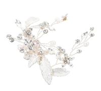 FIXOSHEE Bridal Rhinestone Leaf Hair Clip Wedding Hair Accessories for Brides 1pcs Side Barrette Prom Hairpiece Bridal Headdress