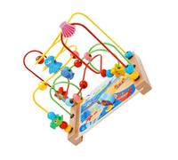 FIXOSHEE Brightly Colored Bead Maze for Safe Non-toxic Water-based Paint Educational Cognitive Skill Development Puzzle for Montessori Learning and Hand-eye Coordination