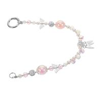 FIXOSHEE Butterfly Phone Strap Beaded Lanyard Pendant for Women Crystal Phone Chain with Detachable Wristlet Versatile Mobile Hanging Charm for Daily Use and Accessories