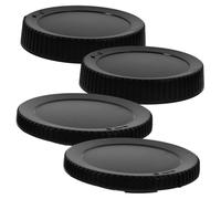 FIXOSHEE Camera Lens Caps Mirrorless Cameras Black Abs Protective Covers Scratch-resistant Easy to Install and Carry Compatible with Front and Rear Lenses