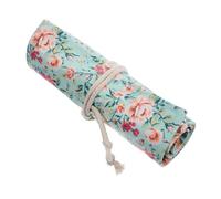 FIXOSHEE Canvas Pencil Wrap Pouch Portable Pen Roll up Case for Drawing Lovers Multi-Colored Sturdy Break-Resistant Storage for Art Sketching