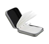 FIXOSHEE Capacity CD Storage Case Large Capacity Disc Storage Bag Portable DVD Wallet for PP Material Scratch Resistant Zipper Closure Design