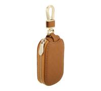 FIXOSHEE Car Key Holder Pouch Fake Leather Key Fob Protector Case with Precise Fit Reliable Performance Brown