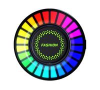 FIXOSHEE Car Vent Clip Perfume Diffuser with Rgb Smart Music Rhythm LED Light, Air Freshener for Vehicle Interior Aromatherapy and Stress Relief, Easy to Install for Everyday Use