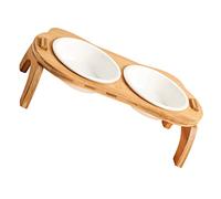 FIXOSHEE Cat Bowl Raised Stand Pet Food Feeder Cat Water Bowl High Base Pet Feeding for Easy Digestion