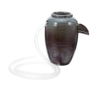 FIXOSHEE Ceramic Fish Tank Fountain Spitter for Aquarium Pottery Decoration Robust Outdoor Water Jar with Noise Reducing Circulation System Easy Installation for Relaxing Garden Atmosphere