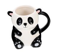 FIXOSHEE Ceramic Panda Mug Adorable Animal-Shaped Water Cup Smooth Edge Coffee Tea Milk Cup for Home Office Relaxation and Desktop Decoration