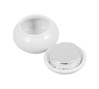 FIXOSHEE Ceramic Pet Urn Small with Lid Portable Memorial Keepsake for Dog and Cat Ashes Sealed Ashes Container in Sleek White Decorative Urns for Pet Loss Sympathy and Remembrance