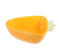 FIXOSHEE Ceramic Small Pet Feeder Bowl for Hamster Guinea Pig Squirrel Heart-shaped Food Dish with Smooth Surface and Easy to Clean Animal Feeding Accessory