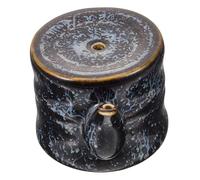 FIXOSHEE Ceramic Water Dropper for Chinese Calligraphy Ink Container Painting Accessories Porcelain Ink Reservoir with Blue Kiln Glaze for Traditional Brush Art