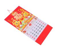 FIXOSHEE Chinese Calendar Horse Year Spiral Binding Traditional Lunar Wall Planner with Fu Character Tear-resistant Paper Festive Home Office Decor and