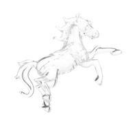 FIXOSHEE Chinese Year Crystal Horse Figurine Realistic Standing Zodiac Sculpture for Home Office Decor Feng Shui Ornament for Luck Motivational Equestrian Gift