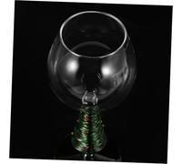 FIXOSHEE Christmas Tree Stemmed Wine Glasses Decorative Goblets for Holiday Parties Ergonomic High Borosilicate Glassware for Red Wine Cocktails Juice Festive Xmas Drinkware for Winter