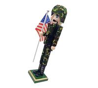 FIXOSHEE Classic Nutcracker Christmas Decoration Christmas The Nutcracker Decoration Patriotic Figures Soldier 4th of July