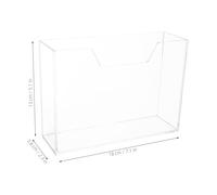 FIXOSHEE Clear Acrylic Vertical Napkin Holder Freestanding Guest Towel Dispenser Scratch-Resistant Tissue Tray for Bathroom Kitchen Office Compatible with Disposable Napkins Modern Elegant