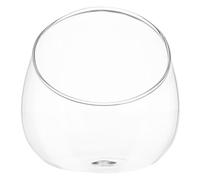 FIXOSHEE Clear Slanted Glass Plant Vase Micro Terrarium Planter for Desk Fish Tank Home Decor with Low Maintenance Self Sustaining Ecosystem Plant Lovers and Modern Living Spaces