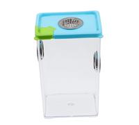 FIXOSHEE Climbing Pet Breeding Box Insect Terrarium with Ventilation for Frogs Corn Snakes Lizards Spiders 6.7x4.1x3.1 Inch Practical Plastic Habitat for Observation Random Color